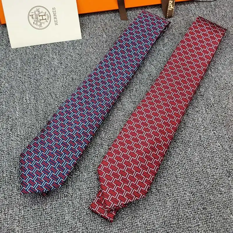 Affordable Hermes Tie 7 Amazing Tie In Red 0127