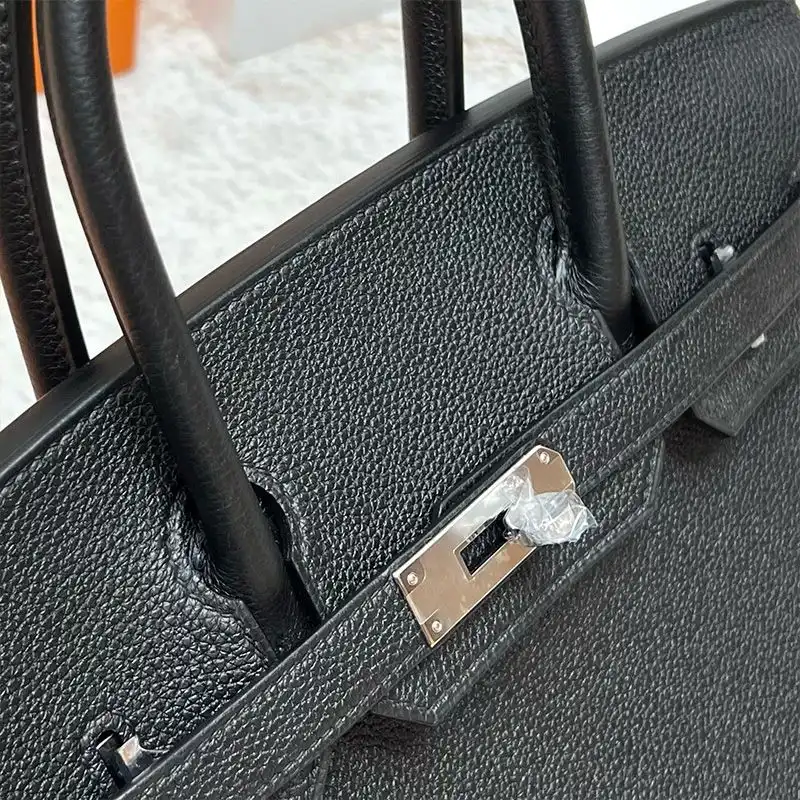 Cheap Hermes Birkin Bag Togo Leather Palladium Hardware In Black 0126