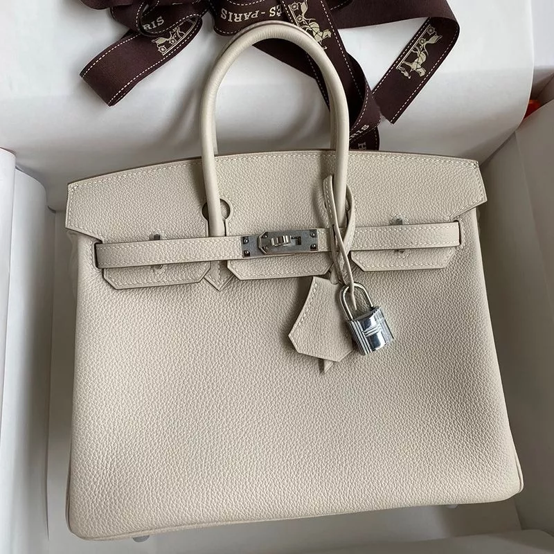 Affordable Hermes Birkin Bag Togo Leather Palladium Hardware In Beige 0120