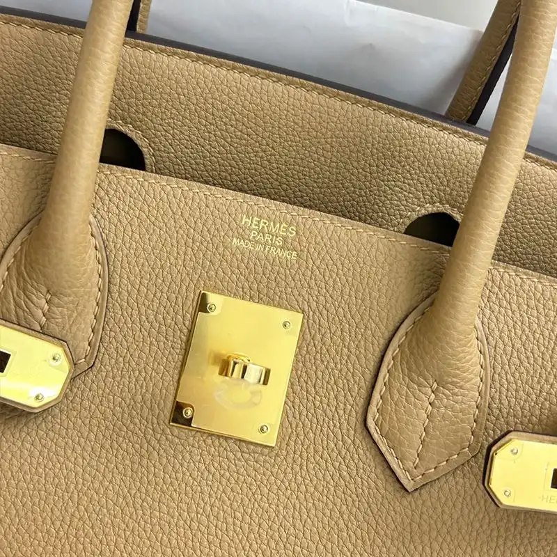 Cheap Hermes Birkin Bag Togo Leather Gold Hardware In Chai 0126