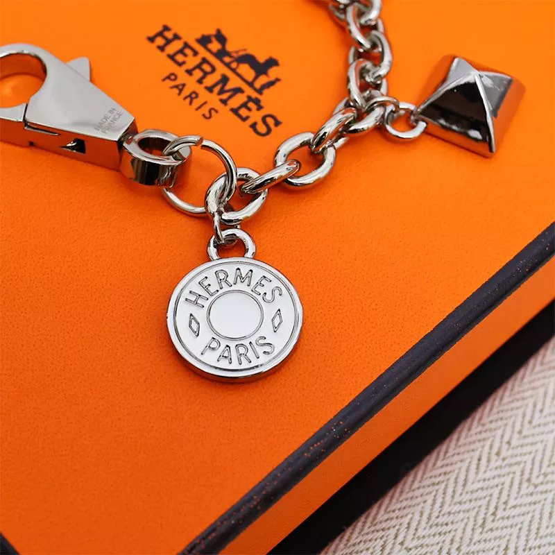 Affordable Hermes Olga Bag Charm Metal In Silver 0113