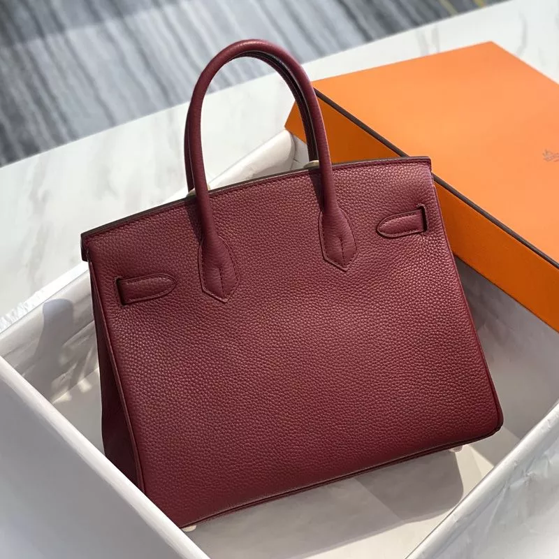 Affordable Hermes Birkin Bag Togo Leather Gold Hardware In Burgundy 0120