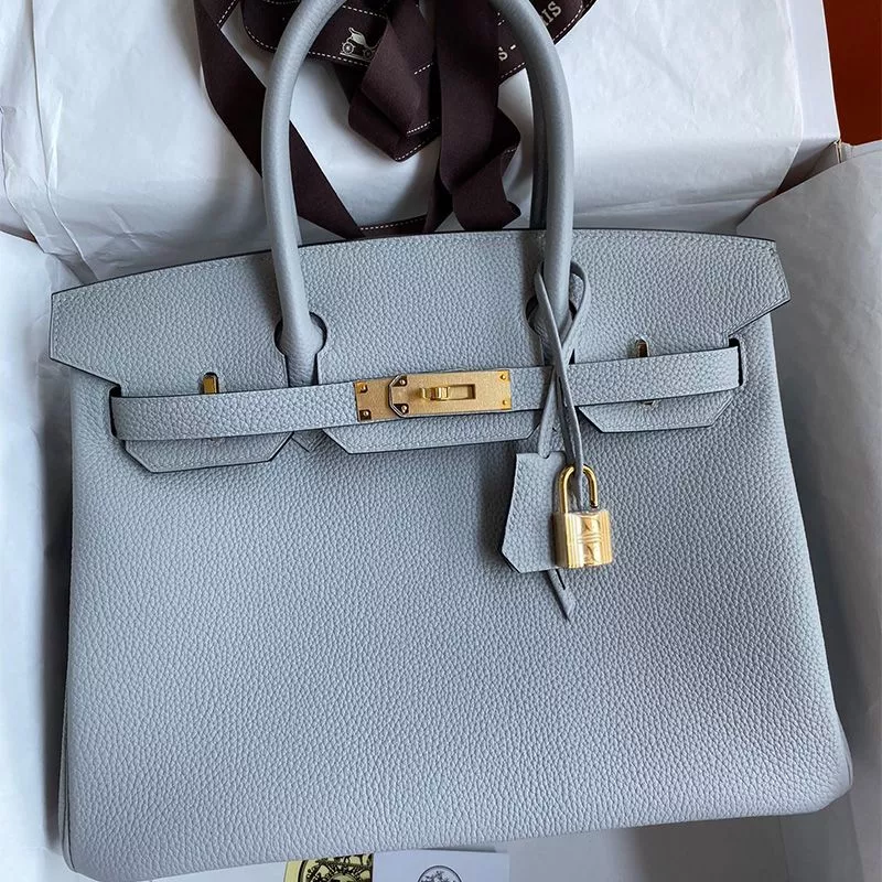 Cheap Hermes Birkin Bag Togo Leather Gold Hardware In Sky Blue 0120