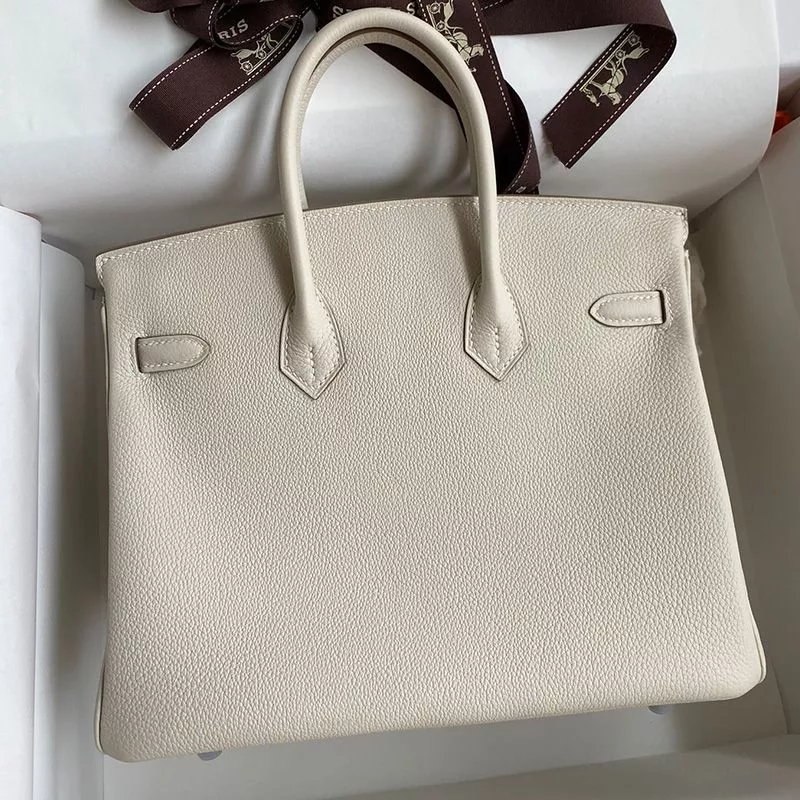 Affordable Hermes Birkin Bag Togo Leather Palladium Hardware In Beige 0120