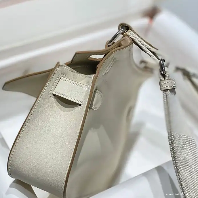 Affordable Leather White Hardware Clemence In Jypsiere Hermes Bag Mini Palladium 0216