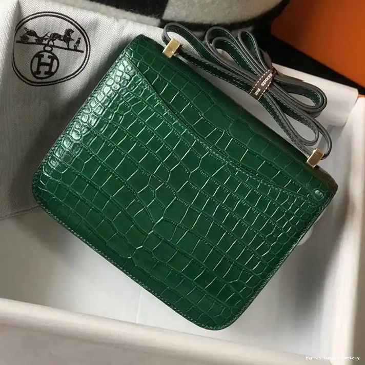 Cheap Green Bag Alligator Hermes Leather Constance Hardware Gold In 0218