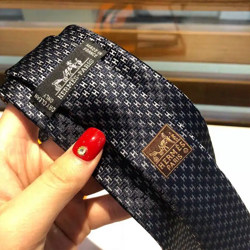 Cheap Hermes Alter Ego Tie In Navy Blue 0203