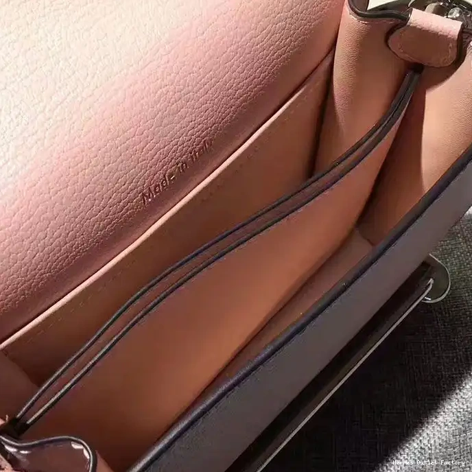 Affordable Roulis Bag Hardware Palladium Leather In Calfskin Hermes Pink 0219