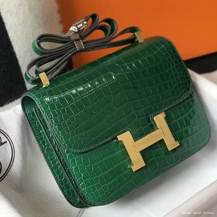 Cheap Green Bag Alligator Hermes Leather Constance Hardware Gold In 0218