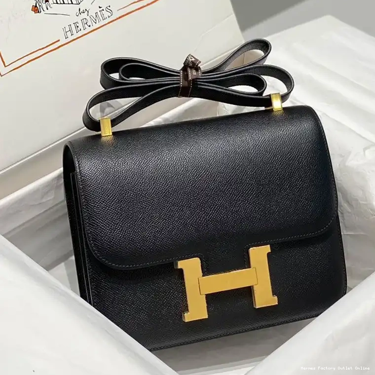 Affordable Epsom Gold Constance In Bag Hardware Black Leather Hermes 0219