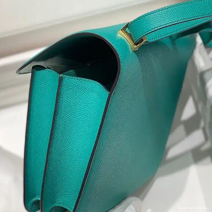 Affordable Leather Gold Hardware In Green Constance Bag Hermes Verona Epsom 0211