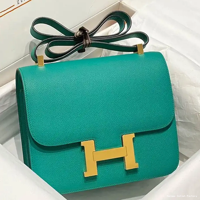 Affordable Leather Gold Hardware In Green Constance Bag Hermes Verona Epsom 0211