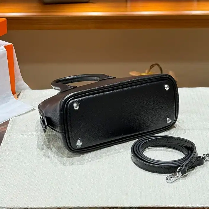 Cheap Chevre In Leather Hermes Bag Palladium Mini Black Hardware Bolide 0319