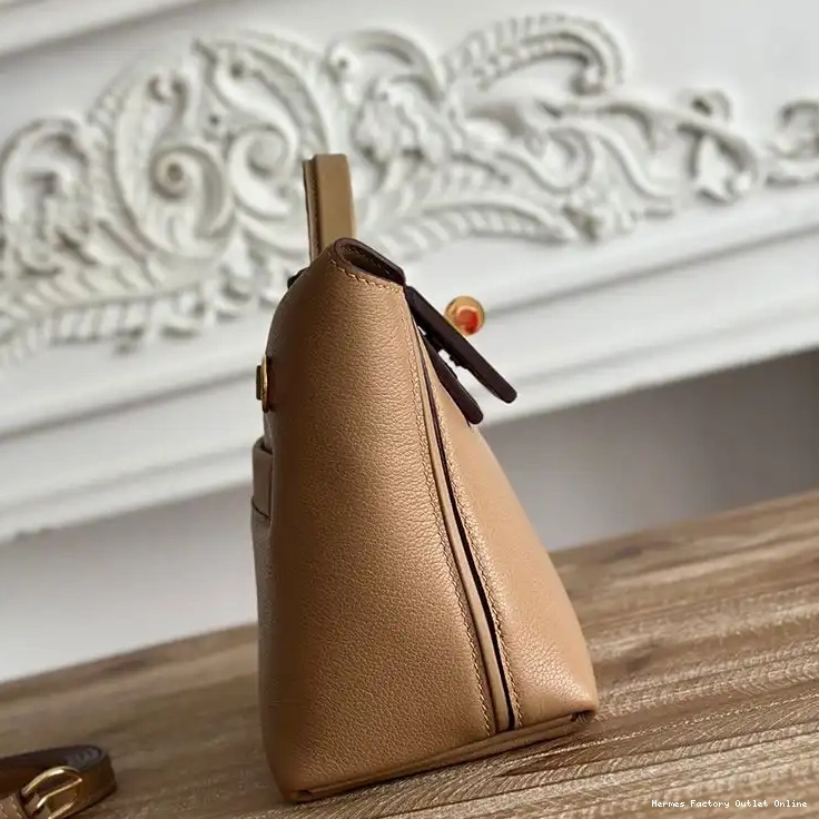 Cheap Gold Mini Hardware 24 Swift Hermes Camel Evercolor In Bag 24 Leather 0318