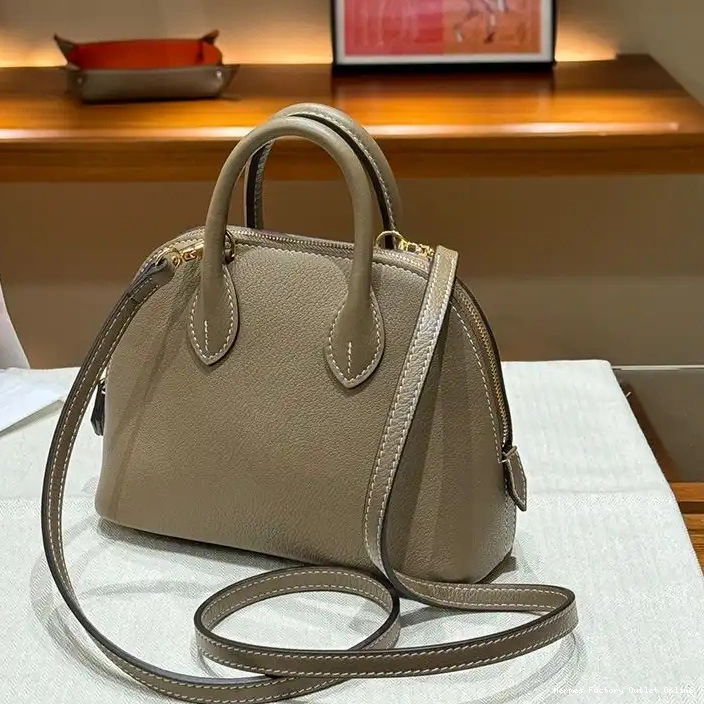 Cheap Chevre In Leather Bolide Hermes Hardware Mini Khaki Bag Gold 0319