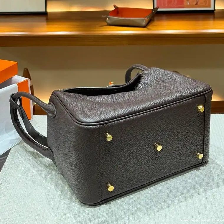 Affordable Bag Clemence Hermes Coffee Leather Lindy Hardware Gold In 0317